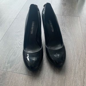 Louis Vuitton Patten Leather Heels With Lock